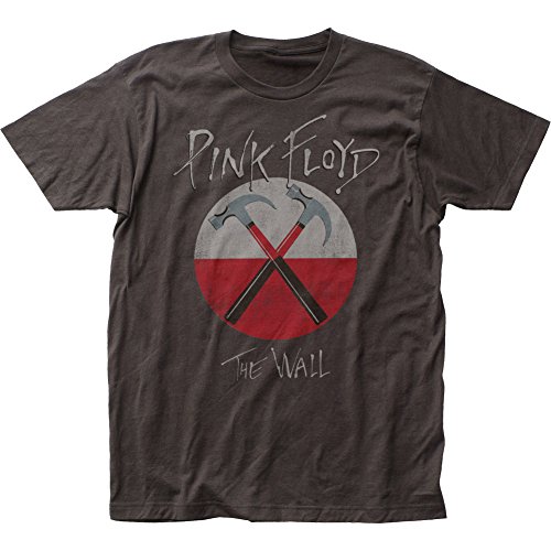 Pink Floyd - - Herren Distressed Hammers taillierten T-Shirts, Small, Coal