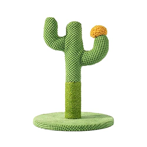 YANGYANGDA Cactus Cat Scratching Board Cat Scratching Post Multifunctional Interactive Cat Toys With Hair Ball Cat Tree Climb Tool (A)