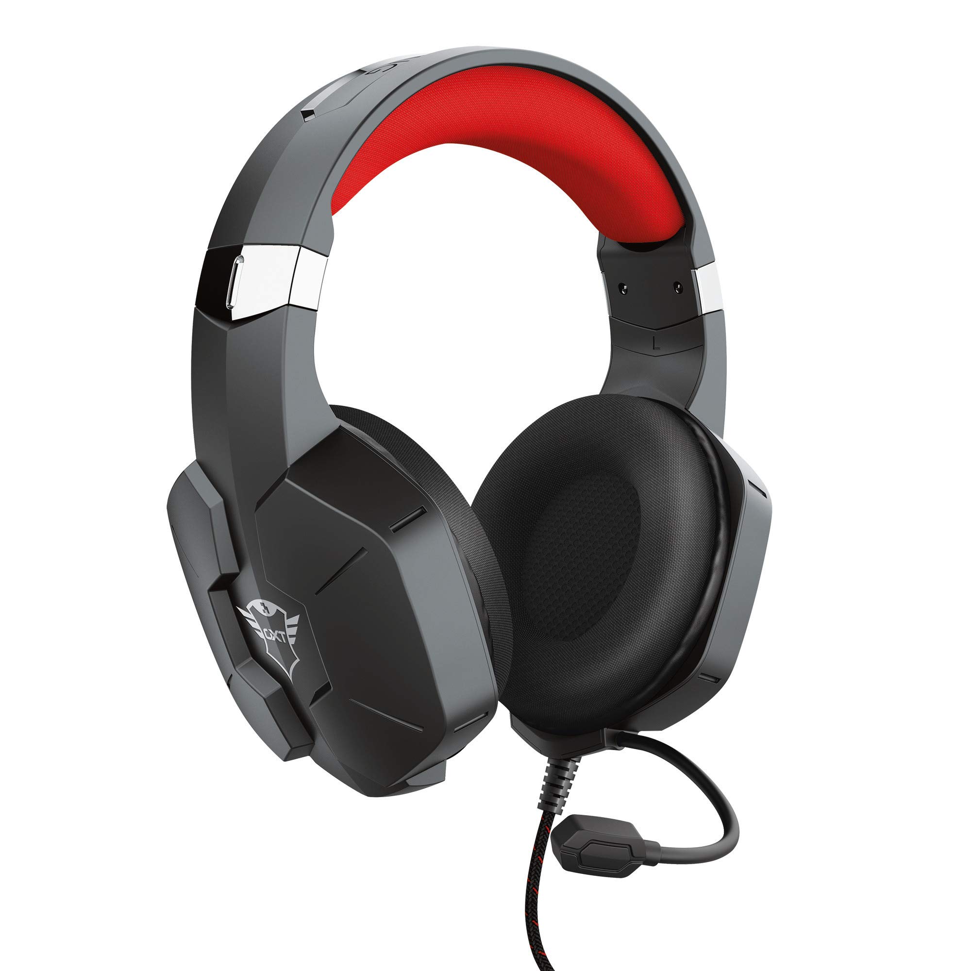 Trust Gaming Headset für PC, Playstation und Xbox GXT 323 Carus - Kabelgebundene Gaming-Kopfhörer mit Mikrofon für PC, PS4, PS5, Xbox Series X (S), Xbox One (X) - Schwarz