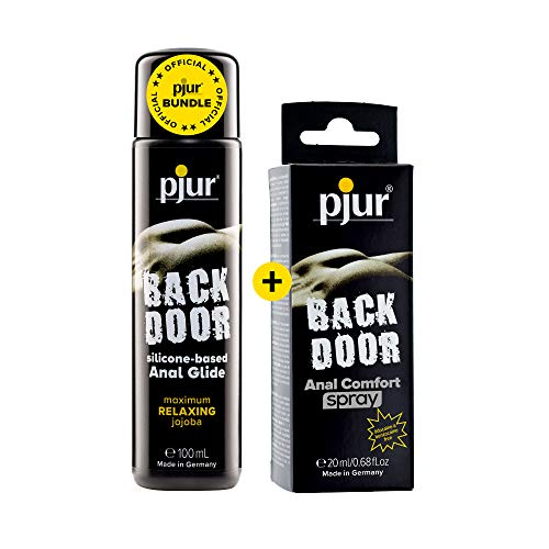 pjur BACK DOOR - Vorteilspack inkl. Analgleitgel auf Silikonbasis (100ml) und Anal Comfort Spray (20ml) - für intensiven Analsex