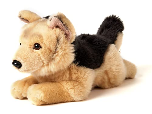 Uni-Toys - Deutscher Schäferhund, liegend - 32 cm (Länge) - Plüsch-Hund - Plüschtier, Kuscheltier