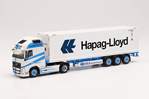Herpa 314848 - Volvo FH Gl. XL Container-Sattelzug - Wiek / Hapag Lloyd (Hamburg). 1:87