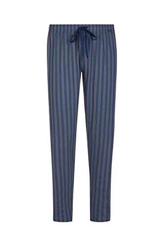 Mey Men 20960-664 Men's Lounge Neptune Blue Striped Cotton Pajama Pyjama Pant Large (Brand Size 52)