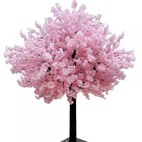ZHPPED Großer Simulations-Sakura-Baum, Künstlicher Kirschblütenbaum mit Stabilisierender Basis, Einfach zu Montieren, für Zuhause, Hochzeit, Hotel, Einkaufszentrum Dekor,1.2x1.2m/3.9x3.9ft