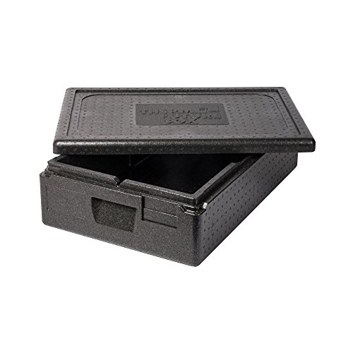 Thermo Future Box Box GN 1/1 Premium-117 mm Transport-und Isolierbox, EPP (expandiertes Polypropylen), Schwarz, 60 x 40 x 18 cm