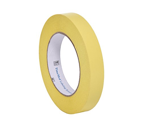 Camlab 1151365 Labelling Tape, 3/4" Wide, 2160" (55 m) Long, Yellow