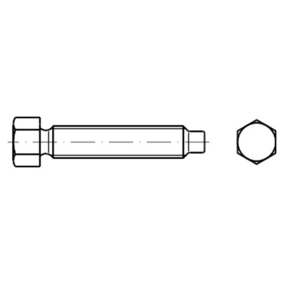 Sechskantschraube mit Zapfen DIN 561 Form A Stahl 22H/8.8 zn M10 x 60mm