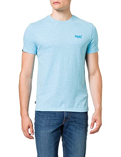 Superdry Herren M1011245A T-Shirt, Turquoise Sea Grit, S