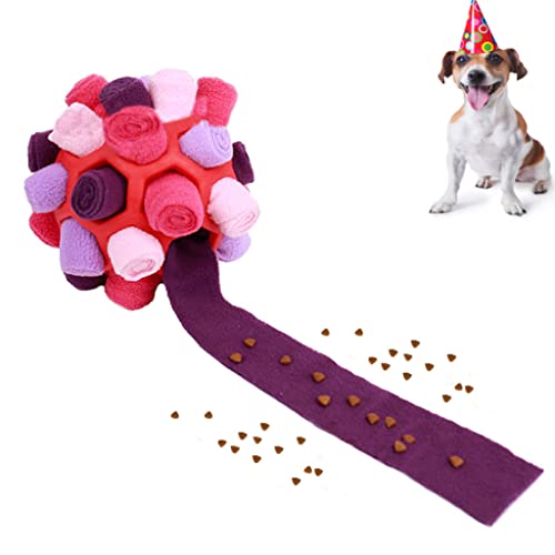 PAPIEEED Haustier-Schnüffelball-Spielzeug, interaktives Hunde-Puzzle-Spielzeug, Schnüffelmatte, Schnüffelball für Hundetraining, tragbar, langsames Füttern