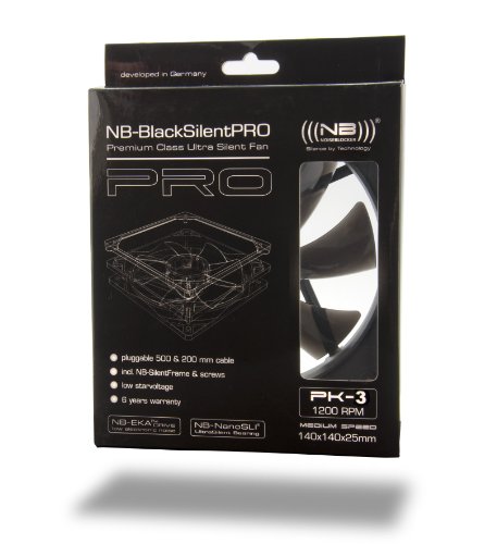 Noiseblocker BlackSilentPRO PK-3 (Schwarz/Schwarz (Hochglanz)) (L-PK3R)