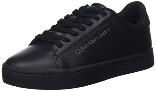 Calvin Klein Herren Klassische Schnürschuh Cupsole Sneaker, 3 x Schwarz, 40.5 EU