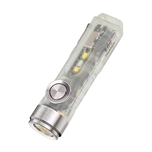 RovyVon A5 G4 Taschenlampe, 650 Lumen, 8 Modi, hohe Lumen, wiederaufladbar, EDC-Schlüsselanhänger-Taschenlampen mit weißem Seitenlicht, multifunktional für den täglichen Gebrauch, im Freien