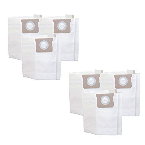 6 Replacements for Shop-Vac Type H Bags Fit 5-8 Gallon Wet & Dry Vacs| Compatible with Part # SV-9066100| by Think Crucial