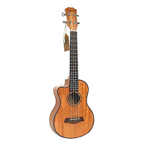 Gaoominy Tenor Acoustic 26 Zoll Ukulele 4 Saiten Gitarre Reise Holz Mahagoni Musik Instrument