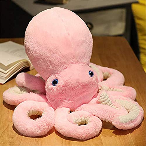 Krake Plüschtier Octopus Plüsch Puppe Spielzeug Große Geformt Cuddly Kuscheltier Oktopus Geburtstag Geschenke (Pink,65cm)