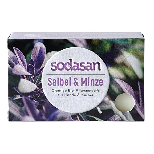 Sodasan Stückseife - Salbei & Minze, 100g (10er Pack)