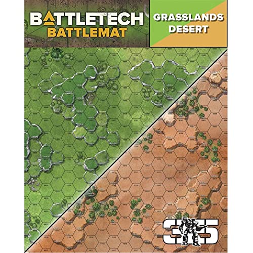 Catalyst Game Labs CAT3580A BattleTech: Battle Mat Grasslands/Desert