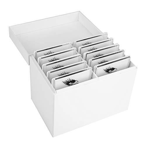 Kunststoff Wimpern Aufbewahrungsbox,Wimpern Aufbewahrungsbox Große Kapazität und Nützlich 10 Lagige Wimpern Box Aus Kunststoff