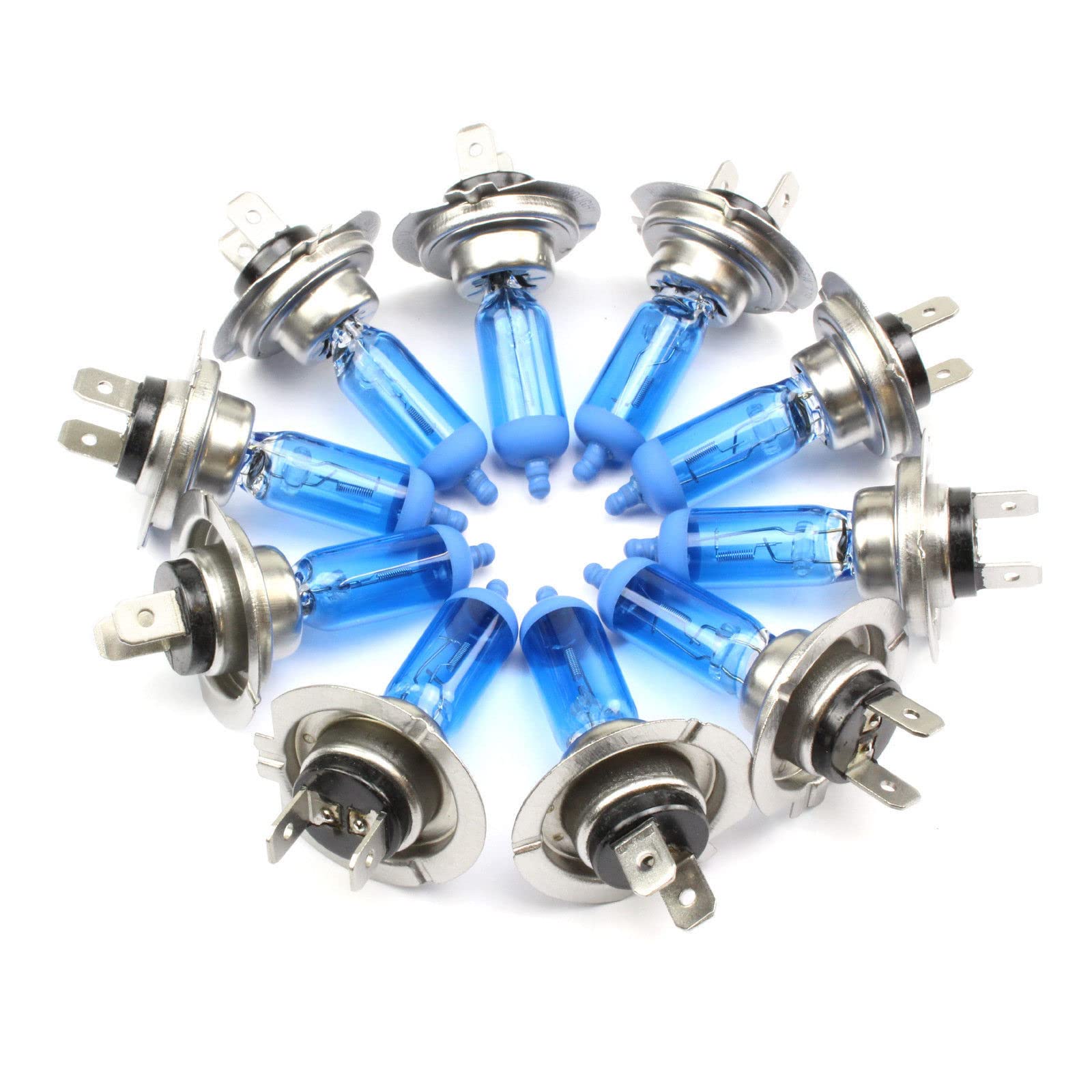 INION - SET- 10x Stück H7 55W PX26D 12Volt UV-Kristallglas mit GAS - XENON OPTIK Halogen Lampen Long Life Birnen Super White