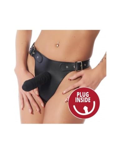 Erotic Fashion ra7253 Strap-on, schwarz Leder Verstellbar, 1er-Pack (1 x 1 Stück)
