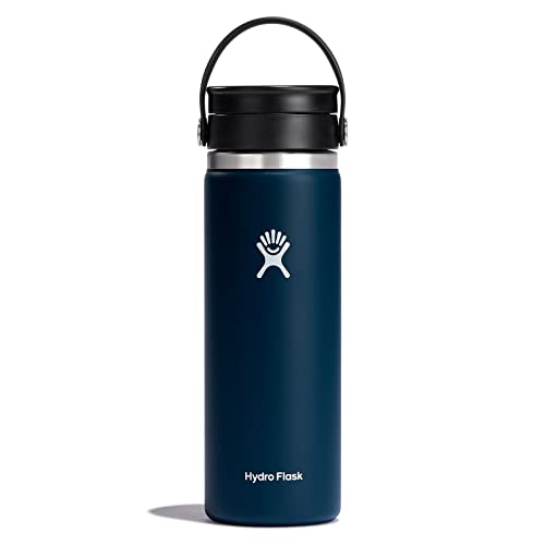 Hydro Flask Unisex-Erwachsene Breiter, Flexibler Trinkdeckel, 590 ml, Wasserflasche, Indigo/Mandala-Traum, 20 Oz