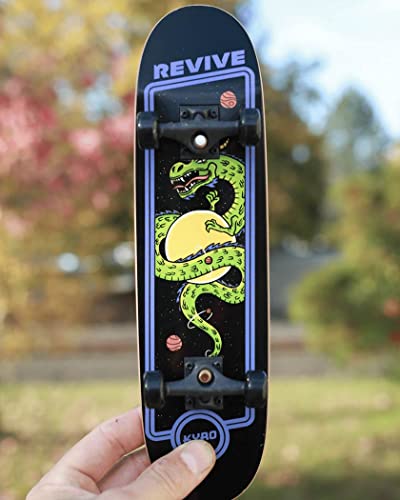 Generic Braille x Revive Dragon Handskate Handboard/Hand Board 11" Deck Braille Skateboarding - Skateboard für die Hände + Vamos Sticker