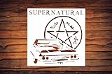 Supernatural Impala Schablone – Cruise into The World of Supernatural mit einer 20,3 x 20,3 cm großen Schablone