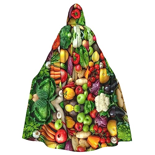 Frisches Obst und Gemüse, exquisiter Kapuzenumhang für Erwachsene, ultimativer Rollenspiel-Umhang, perfekt für einen Vampir-Look