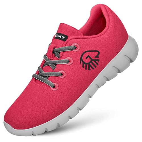 Giesswein Woll-Sneaker Merino Runners Women - Atmungsaktive Sneaker für Damen aus 100% Merino Wolle, Sportliche Schuhe, Halbschuh, Freizeitschuh, Damenschuhe