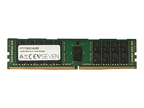 V7 V71700016GBR Server DDR4 DIMM Arbeitsspeicher 16GB (2133MHZ, CL15, PC4-17000, 288pin, 1.2 Volt, Registered)