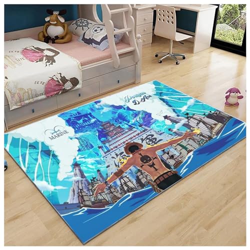 ZGQSW Cartoon Große 3D Teppichkinder Kinder Schlafzimmer Bereich Teppiche,Wohnzimmer Druck Waschbare Matte for Wohnzimmer Dekoration (Color : #2, Size : 80 * 120cm)