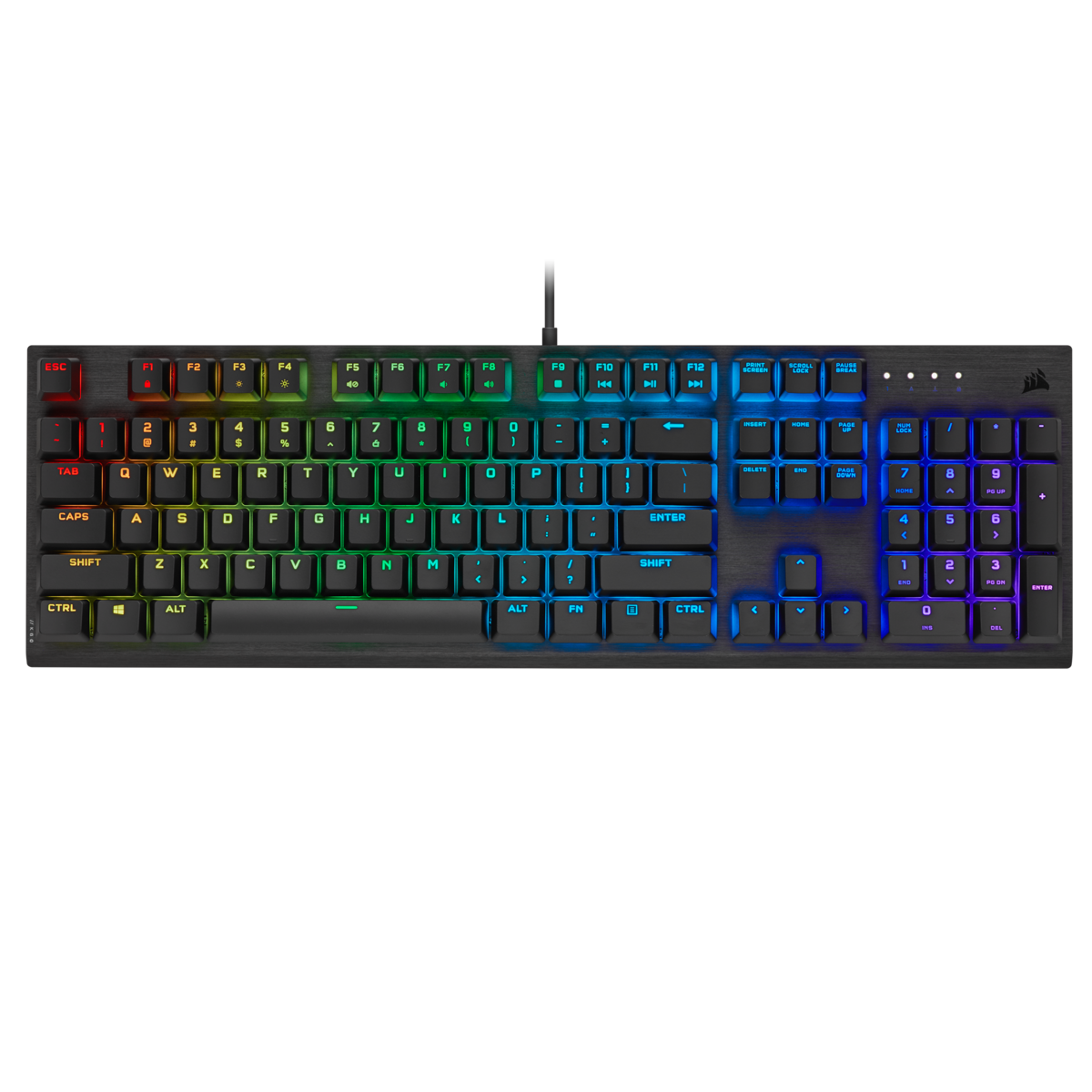 K60 RGB-LED Gaming Tastatur (Schwarz) (Schwarz)