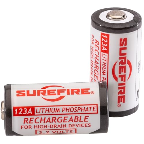 SureFire SFLP123 3 V Lithium 450 mAh 2er-Pack Akku