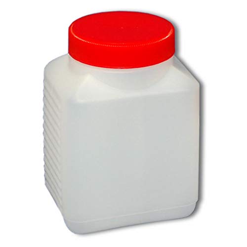 Wilai 20 x 500 ml Weithalsflasche mit Verschluss Behälter PE-Flasche lebensmittelecht Plastikflasche