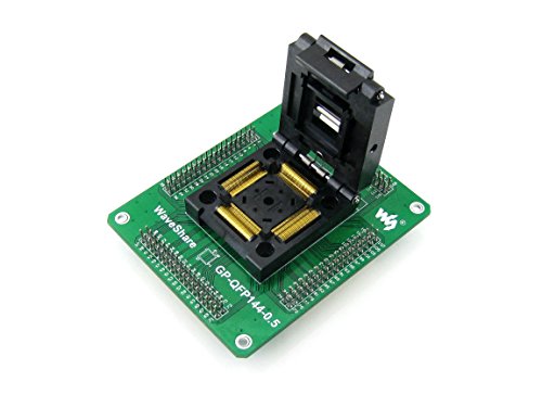 pzsmocn Clamshell Programming Connector/Converter/Adapter GP-QFP144-0.5 (with PCB), 144-Pin, 0.5mm Pitch, Yamaichi IC Test Burn-in Socket Adapter, Applied to QFP144, TQFP144, LQFP144 Packages.