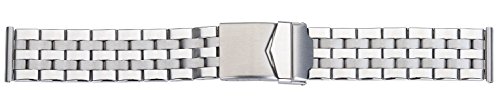 Eichmüller massives 20mm Edelstahl Glieder Armband Glanz Ersatzband in Silber