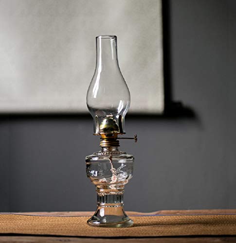 Petroleumlampe, Retro Nostalgie Sturmlaterne, Einfache Glas Handwerk-Lampen-Notbeleuchtung für Hauptbeleuchtungs-Dekoration (32cm)