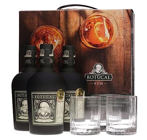 Botucal Reserva Exclusiver Wholesaler Pack | 3 x 700ml + 3 Gläser | Premium Rum