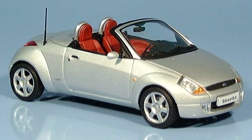 Ford StreetKa, silber, 2003, Modellauto, Fertigmodell, Minichamps 1:43