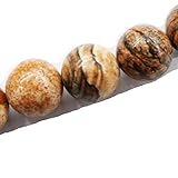 Fukugems Naturstein perlen für schmuckherstellung, verkauft pro Bag 5 Stränge Innen, Picture Jasper 8mm