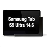 TabLines TWP031 Wandhalterung inklusive Ladefunktion über integrierten USB-C Adapter für Samsung Tab S9 Ultra 14.6 (schwarz)
