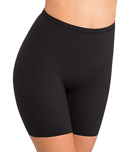 Maidenform Damen Sleek Smoothers - Thigh Slimmer Miederpants, Schwarz, 42 (Herstellergröße: XL)