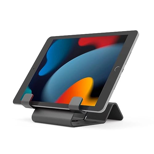 Maclocks Universal Security Tablet Halter mit Kabelschloss für z.B. Apple iPad Air 2, iPad 9,7" (2017), iPad Pro, Samsung Galaxy Tab uvm. [schwarz | Aluminium | Diebstahlschutz] - CL12UTH-BB