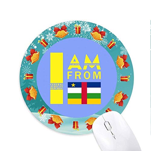 I am from Central African Republic Mousepad Round Rubber Mouse Pad Weihnachtsgeschenk