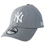 New Era Herren Baseball Cap Mütze M/LB Basic NY Yankees 39Thirty Stretch Back, Grey/White, L/XL, 10298279