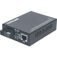 Intellinet 510547 Fast Ethernet WDM bidirektionaler Singlemode Medienkonverter schwarz