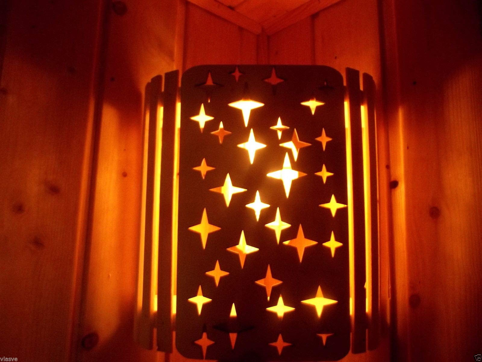 Sauna Lampe Holzblendschirm Lampenschirm
