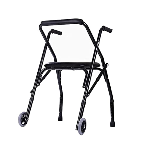 Rollator für Senioren Leichter Rollator Walker，Mobilitätshilfe mit gepolstertem Sitz und Rädern，Faltbare Gehhilfe für ältere Senioren – einfach zu montieren