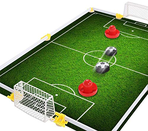 Fußball Tor Set, Kinder Air Power Fußball Ziel Spielzeug Set Disk Hover Fußball Spiel Training Kit