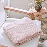 Blanket Knitted Summer Blankets For Beds Japan Style Pink Khaki Single Double Bed Comforter Super Soft Blankets 100% Cotton 200x220cm B